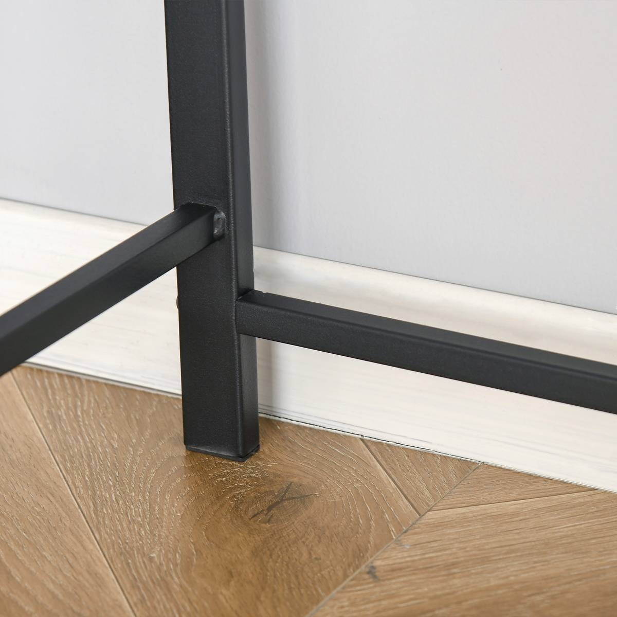 Schreibtisch 836-055 walnuss Nachbildung schwarz B/H/T: ca. 84x85x45 cm