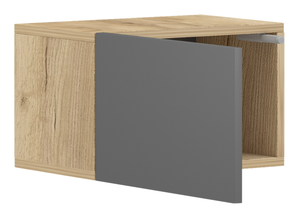 Wohnwand Barcelona Craft Eiche Nachbildung Graphit B/H/T: ca. 40x25x18 cm