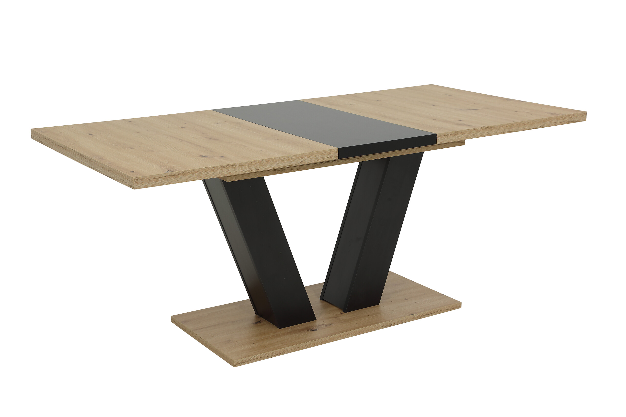 Esstisch Hamm schwarz Artisan Oak Nachbildung schwarz B/T: ca. 140x90 cm Esstisch Hamm schwarz Artisan Oak Nachbildung schwarz B/T: ca. 140x90 cm