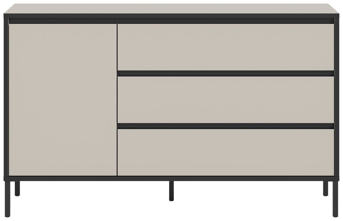 Sideboard Tron Kaschmirgrau Nachbildung schwarz B/H/T: ca. 136x83x38 cm
