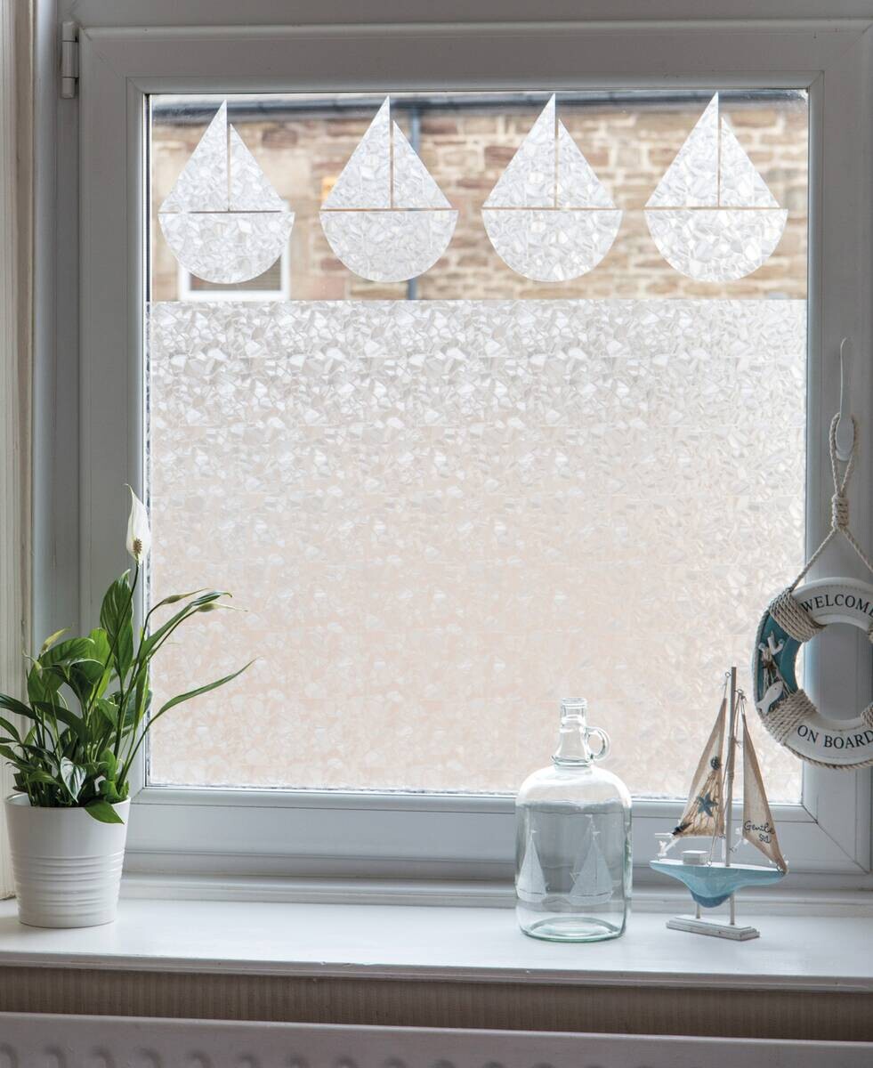 d-c-fix Fensterfolie Splinter Splinter Splinter transparent B/L: ca. 45x200 cm