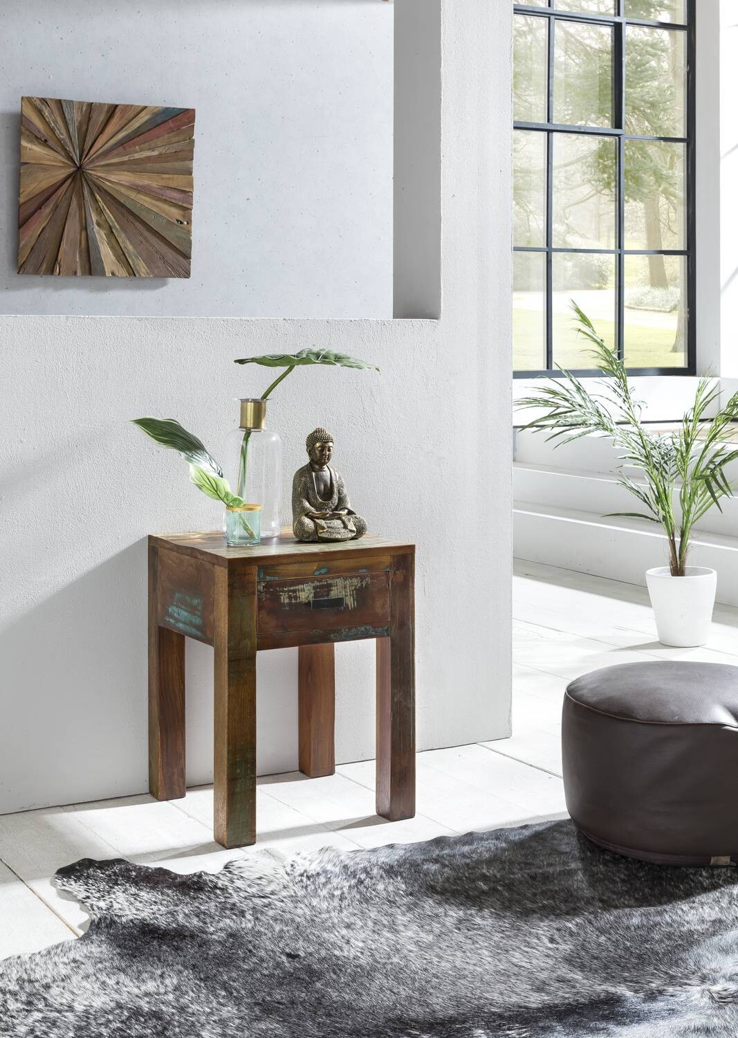 Nachtkonsole braun B/H/T: ca. 40x55x40 cm