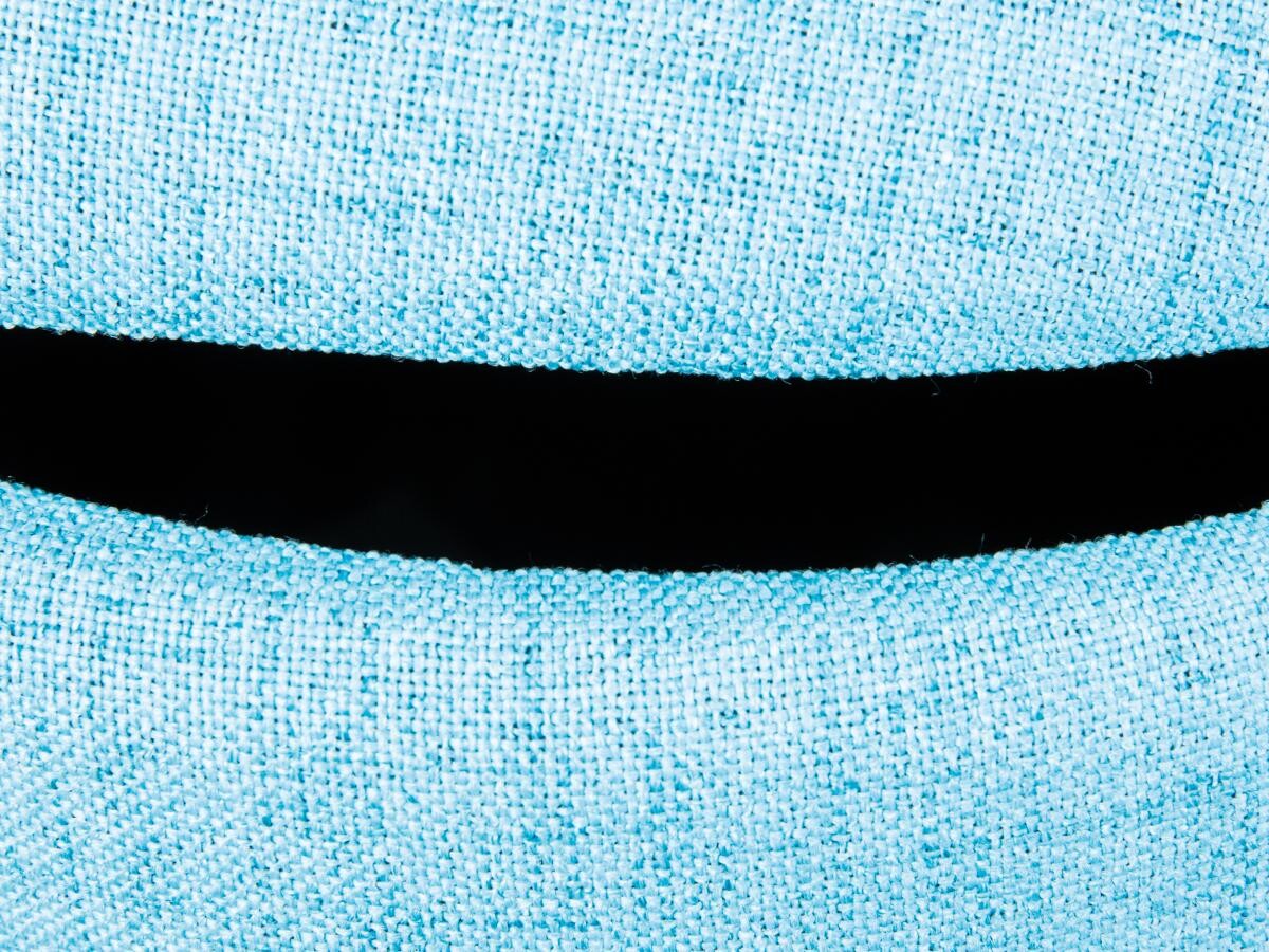 Inter Link Hocker Dilia hellblau MDF B/H/T: ca. 42x36x30 cm