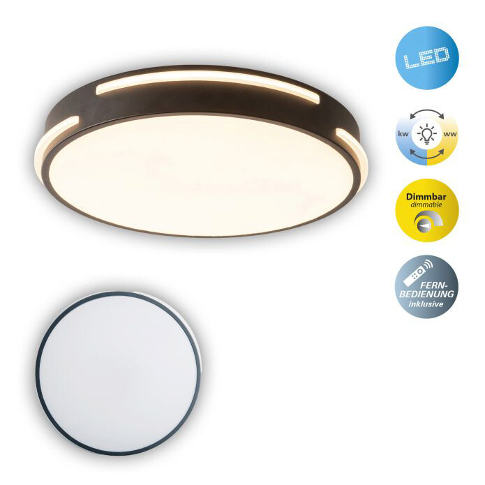 Näve Leuchten LED Deckenleuchte NV1378022 weiß Metall Kunststoff D: ca. 40 cm null 1 Brennstellen