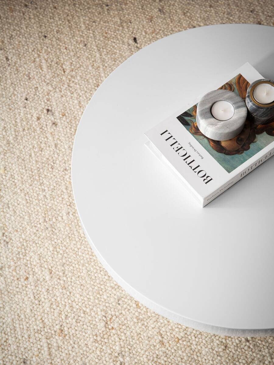 Wohnling Couchtisch weiß MDF B/H/T: ca. 60x30x60 cm