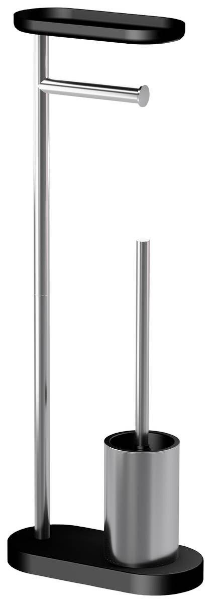 POCOline Stand-WC-Garnitur silber Edelstahl