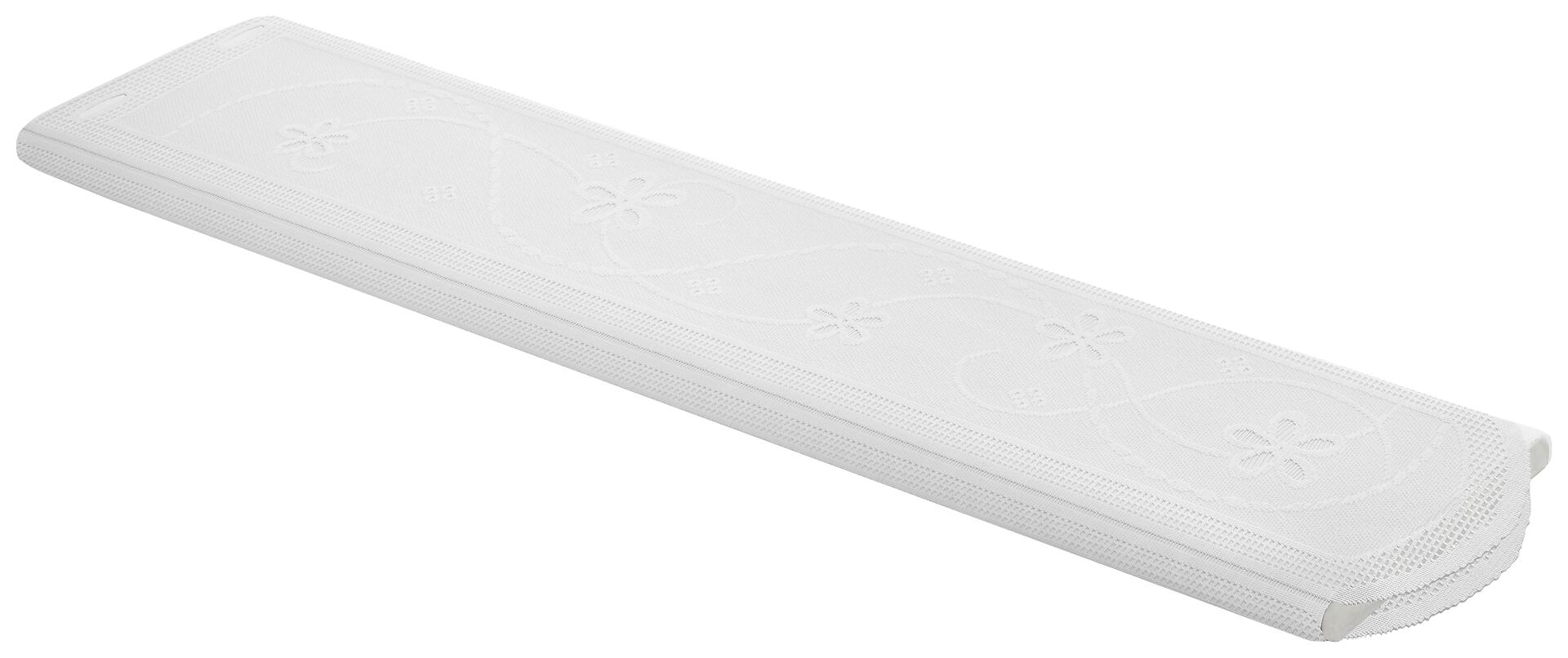 Scheibengardinen-Meterware weiß H: ca. 75 cm