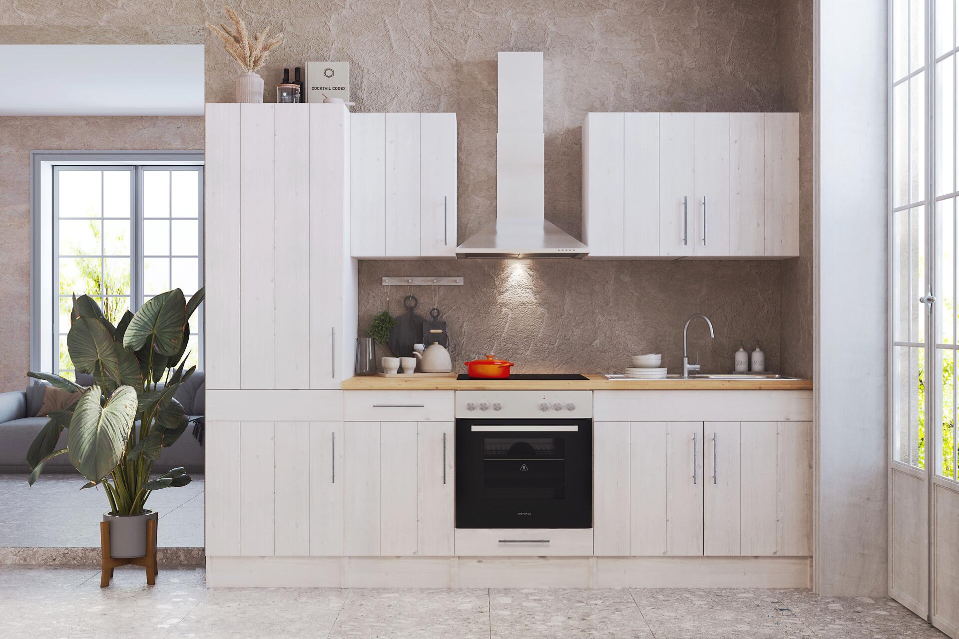 Respekta Küchenblock Premium weiß matt B/H/T: ca. 270x211x60 cm