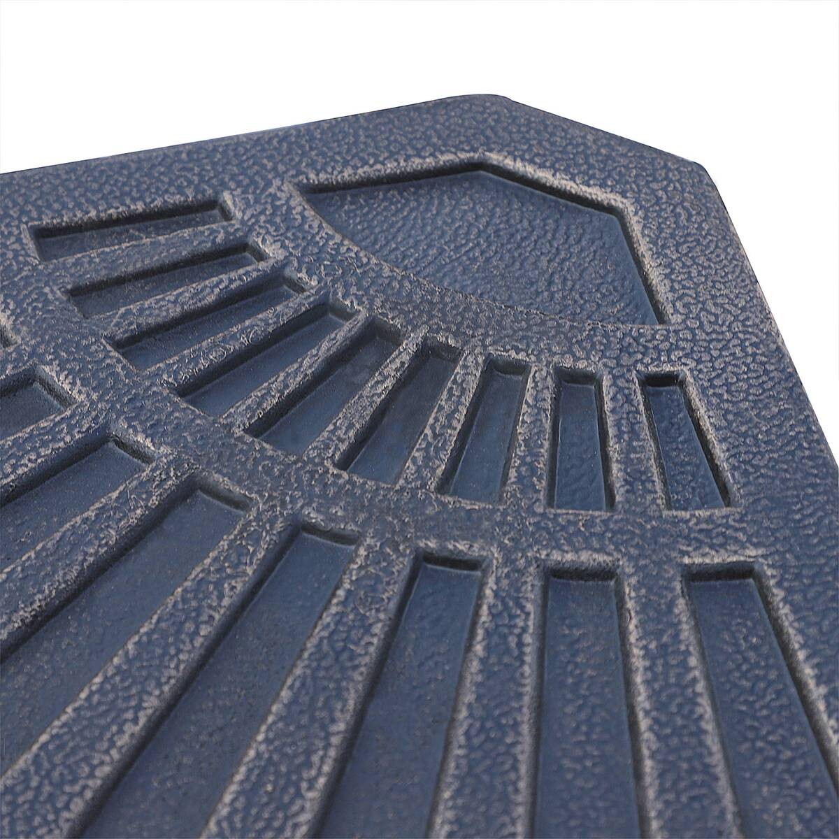 Outsunny Platten-Schirmständer mit Handgriff bronze Metall B/H/L: ca. 47x4,2x66 cm