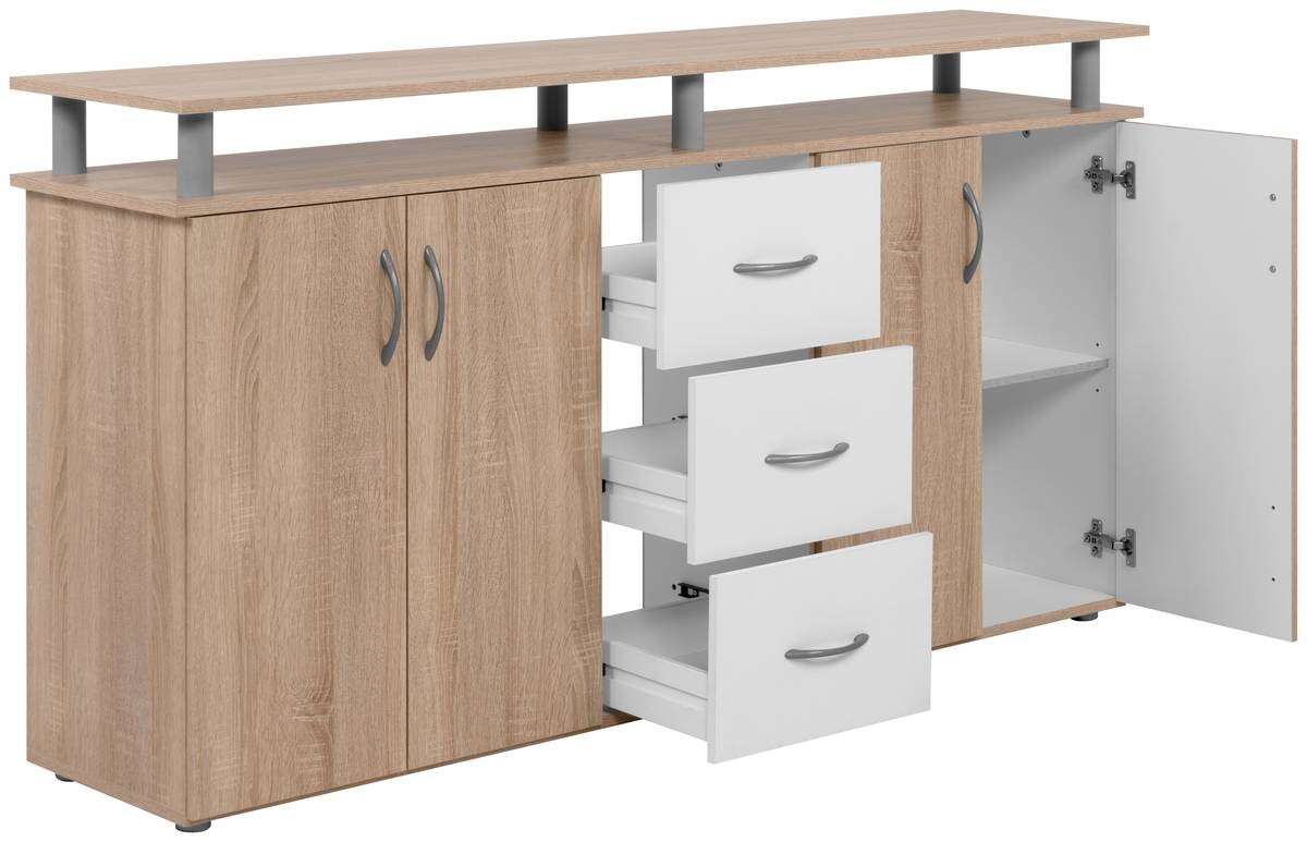 Megakommode Nevada Eiche Sonoma Nachbildung B/H/T: ca. 155x84x35 cm