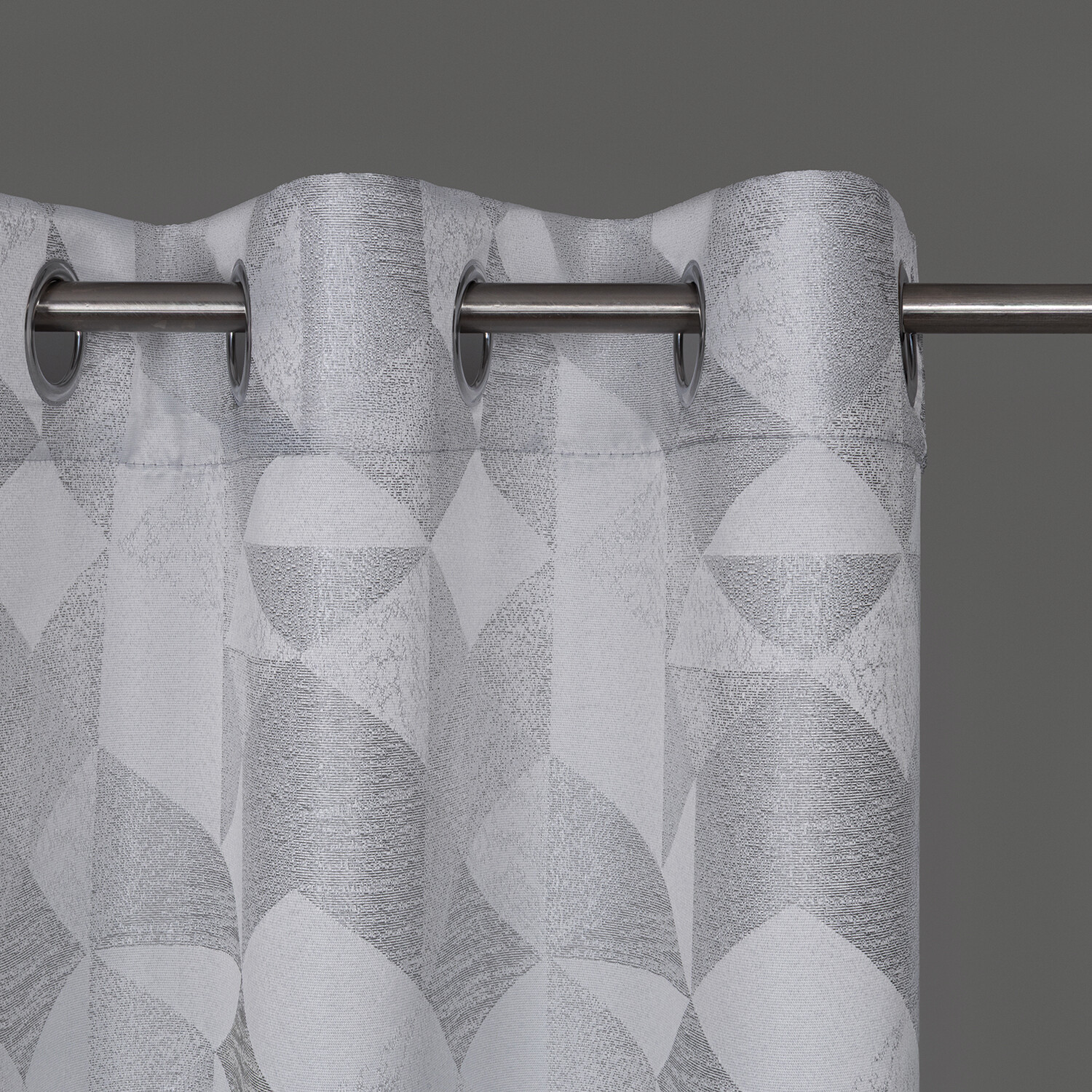 Ösenvorhang Chemnitz dunkelgrau B/L: ca. 140x245 cm