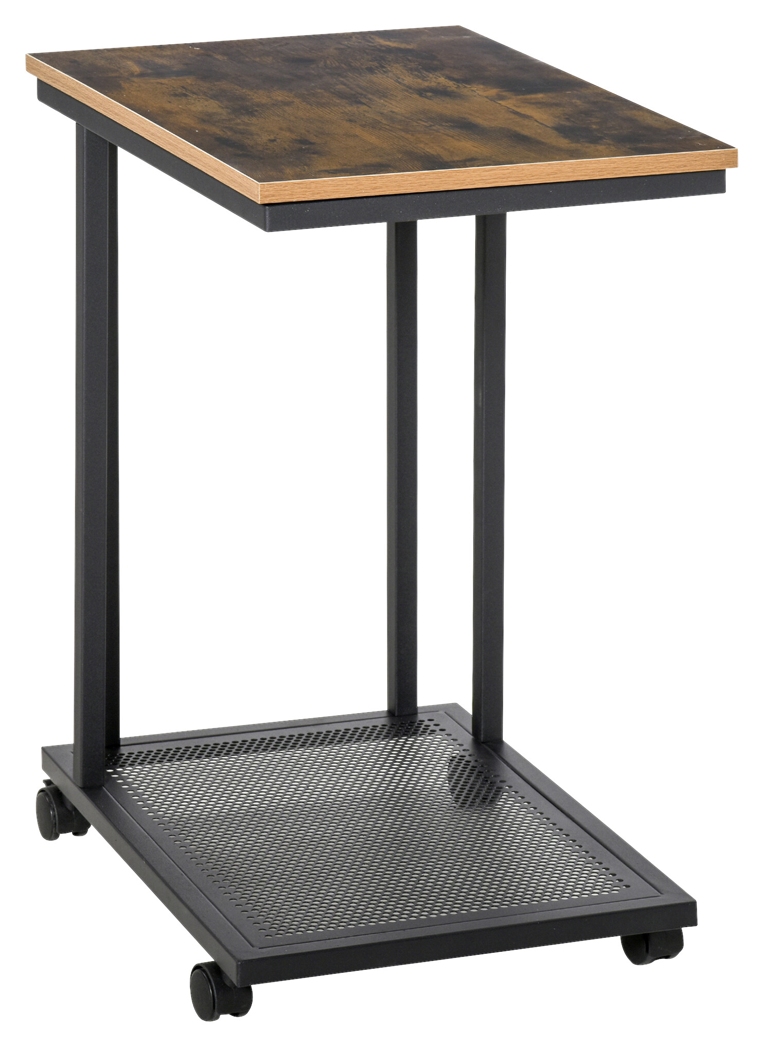 Beistelltisch 833-606 schwarz walnuss B/H/T: ca. 51x65x36 cm