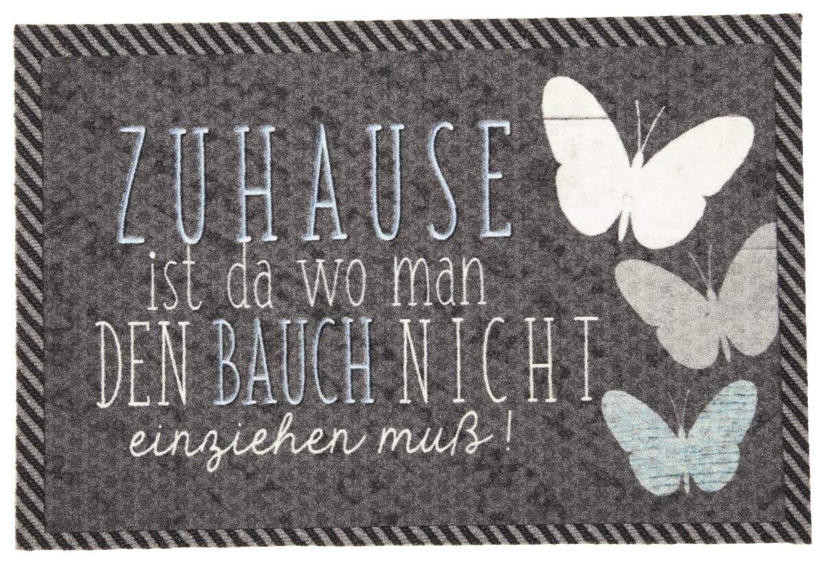 Fußmatte Velvet dunkelgrau B/L: ca. 40x60 cm