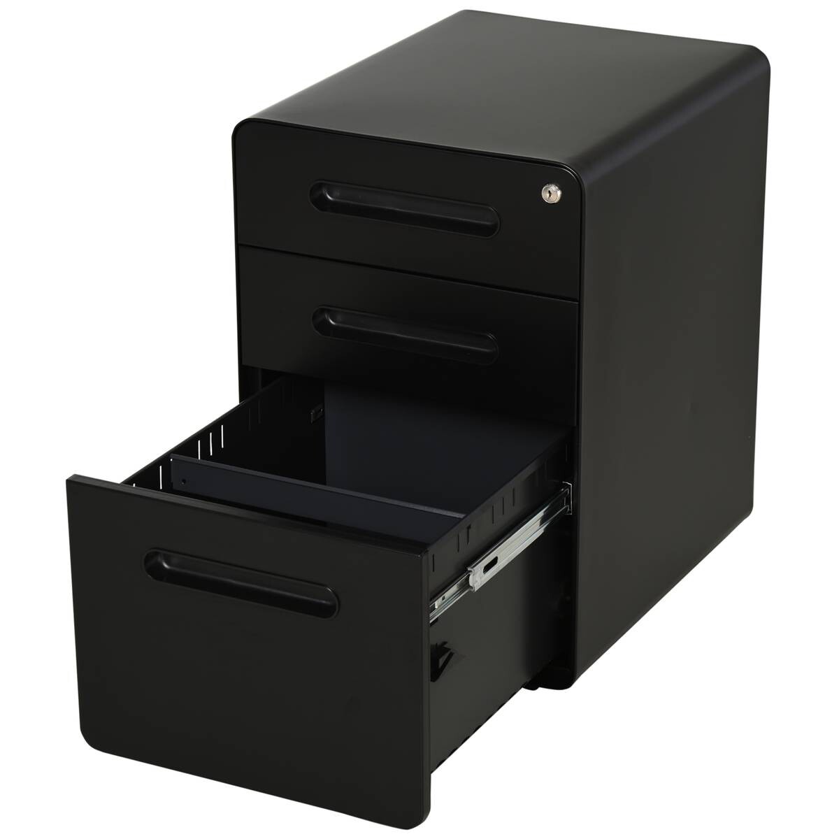 Aktenschrank 924-007BK schwarz B/H/T: ca. 39x59x48 cm