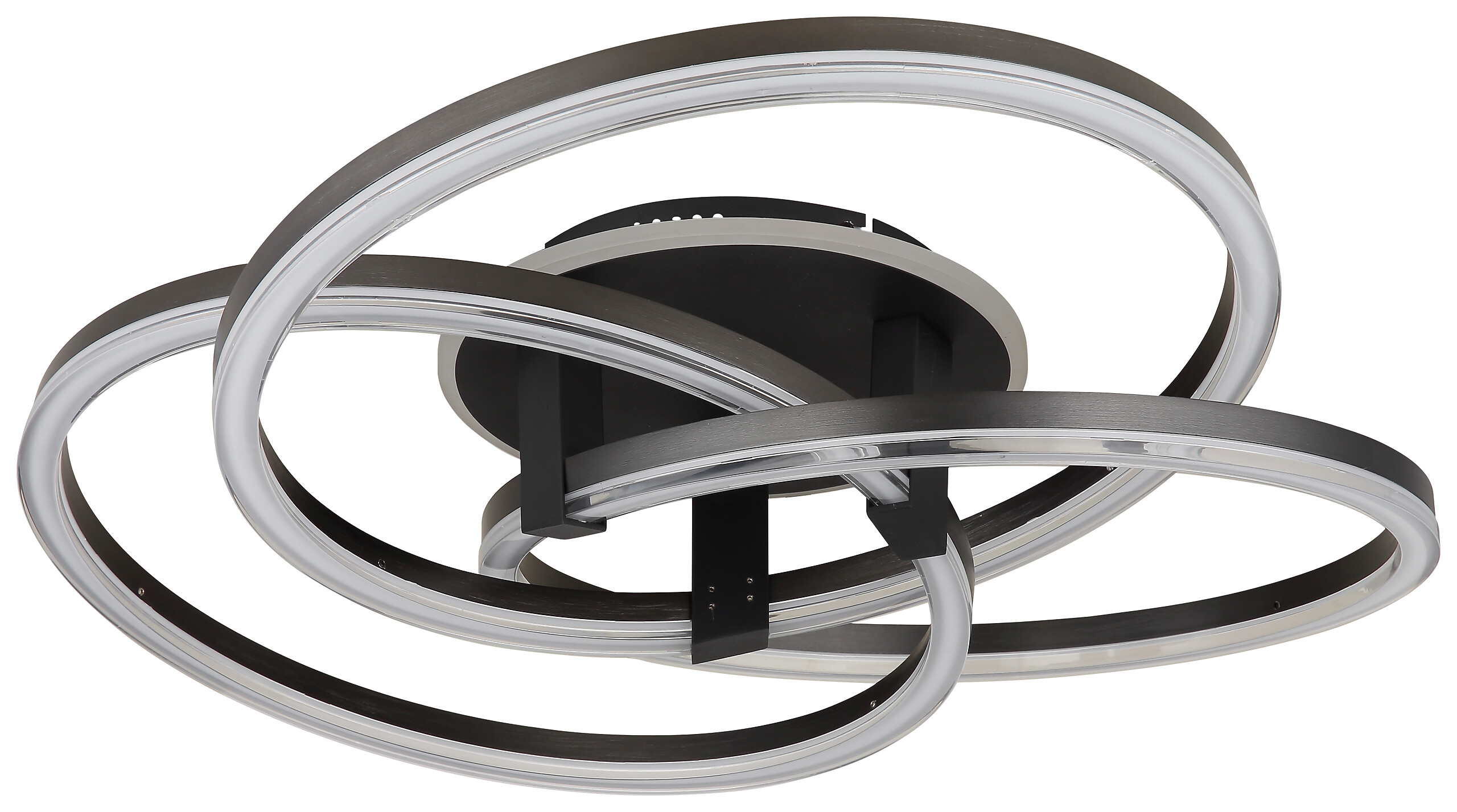 GLOBO Deckenleuchte Opal anthrazit Metall Aluminium H/D: ca. 25x78 cm 1 Brennstellen