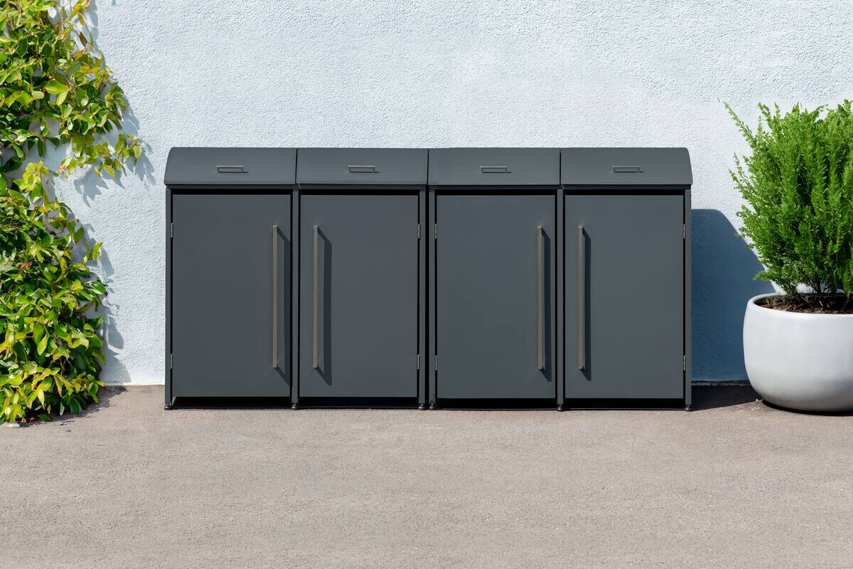 Westmann Mülltonnenbox Moderna anthrazit B/H/L: ca. 278x135x83 cm