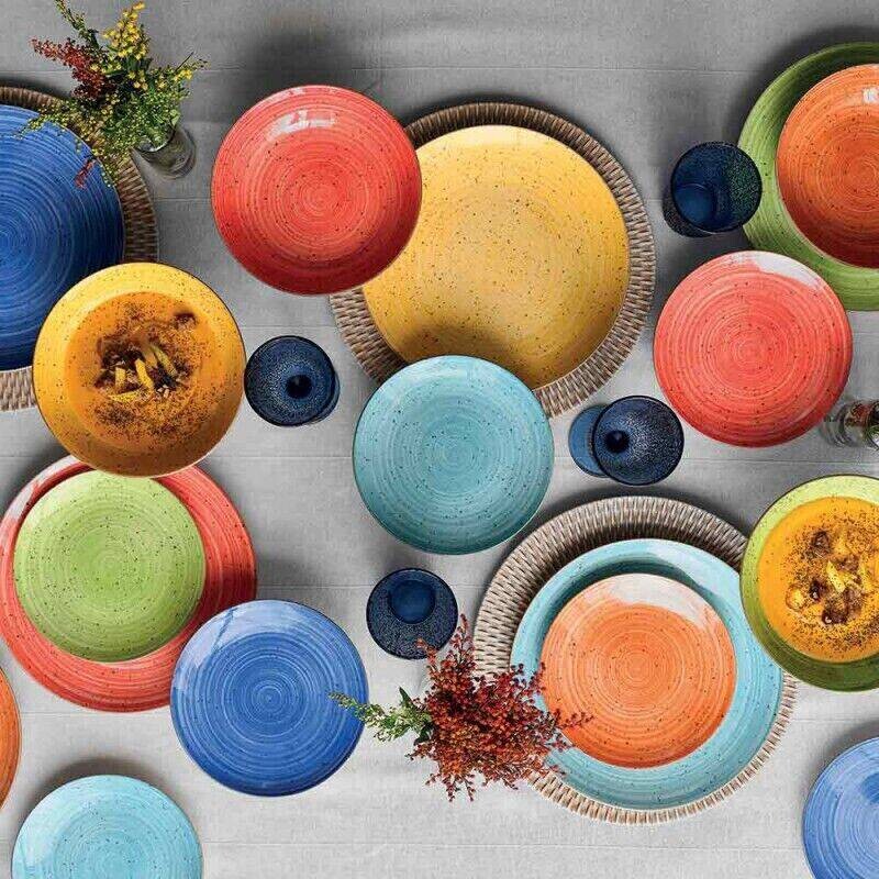 TOGNANA Tafelservice Kaleidos multicolor Porzellan 18 tlg.