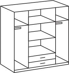 Kleiderschrank Skate weiß B/H/T: ca. 179x197x58 cm Kleiderschrank Skate weiß B/H/T: ca. 179x197x58 cm