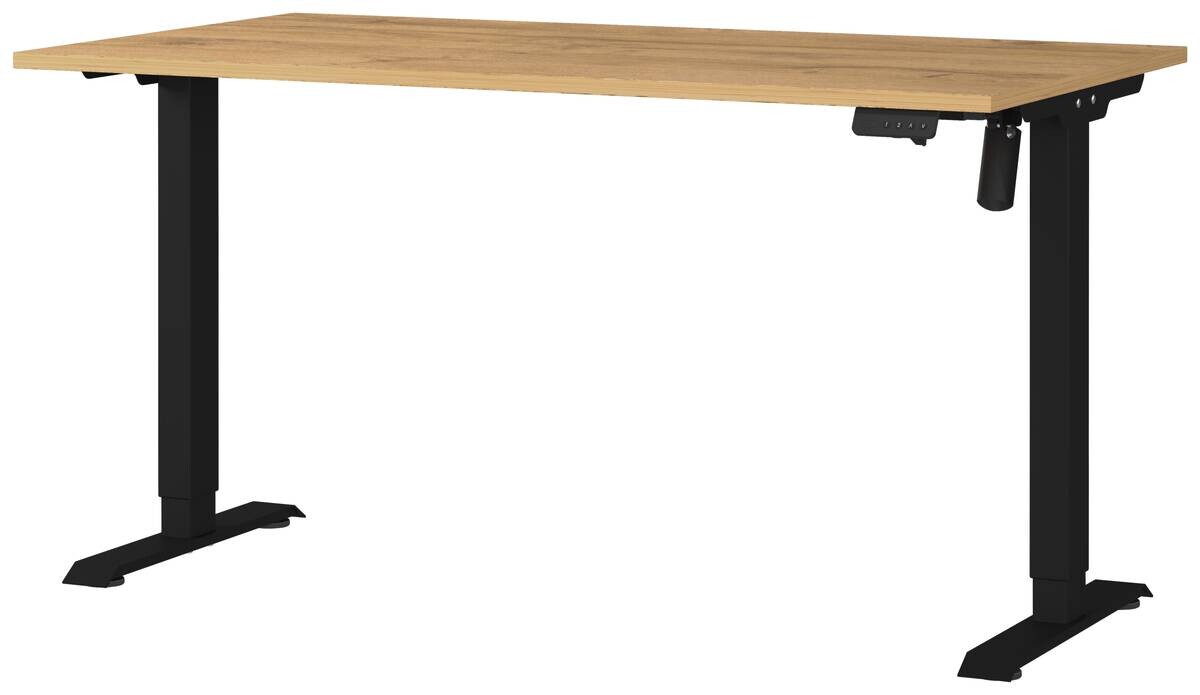 Schreibtisch 8023-582 Eiche Grand-Son Nachbildung schwarz B/H/T: ca. 140x118x80 cm Schreibtisch 8023-582 Eiche Grand-Son Nachbildung schwarz B/H/T: ca. 140x118x80 cm