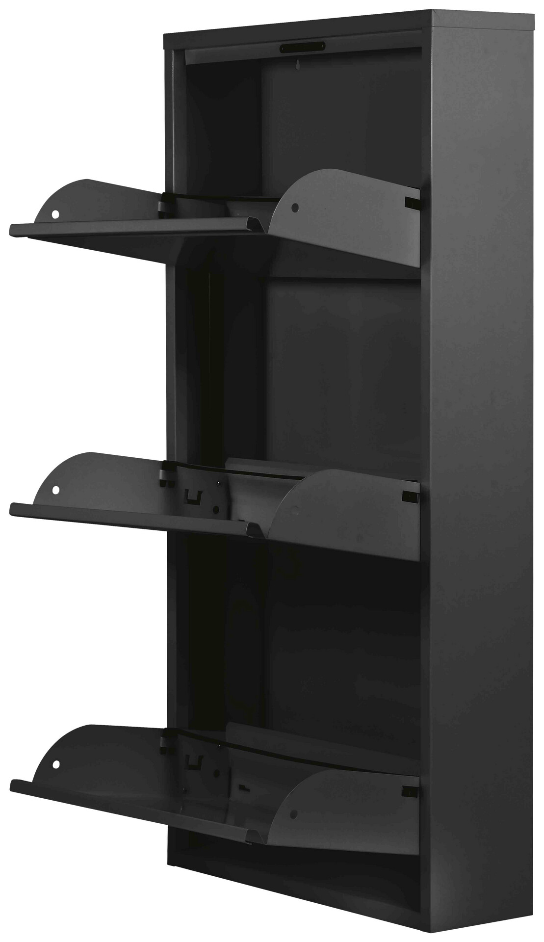 Schuhkipper Blacky schwarz matt B/H/T: ca. 50x105x13 cm