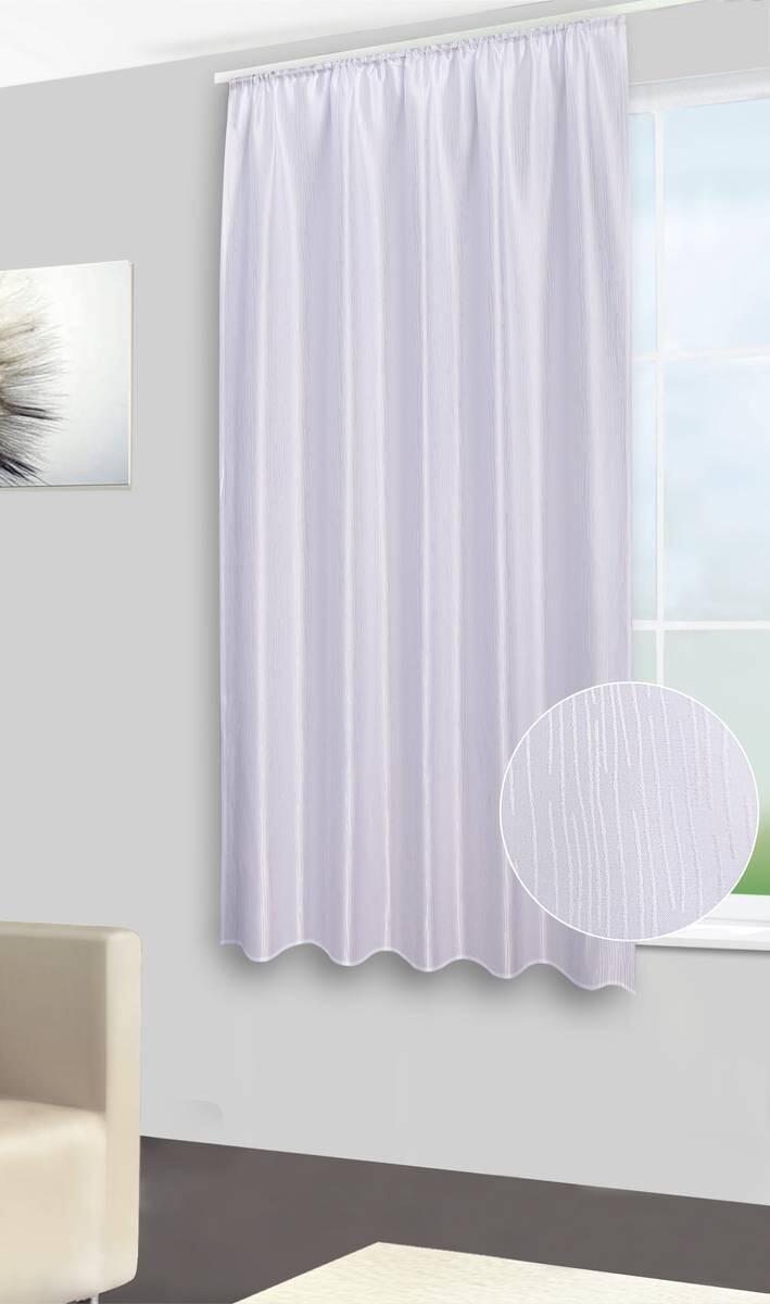 silver edition Dekovorhang Tessin weiß B/L: ca. 140x175 cm