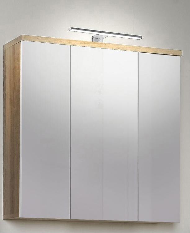 Spiegelschrank Eiche Sonoma Nachbildung B/H/T: ca. 68,6x68,1x20 cm