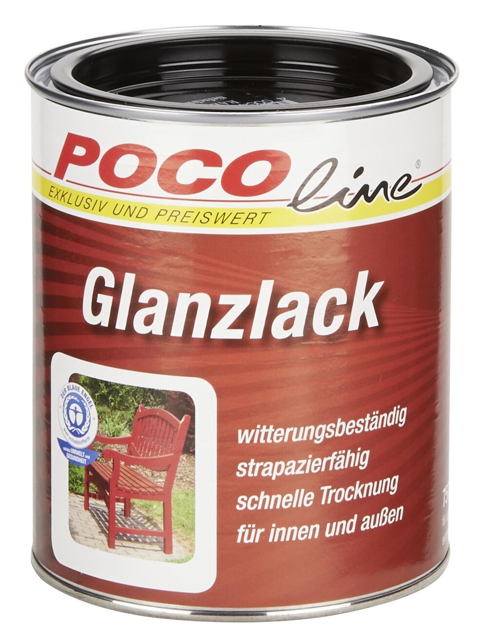 POCOline Acyl Buntlack tiefschwarz glänzend ca. 0,75 l