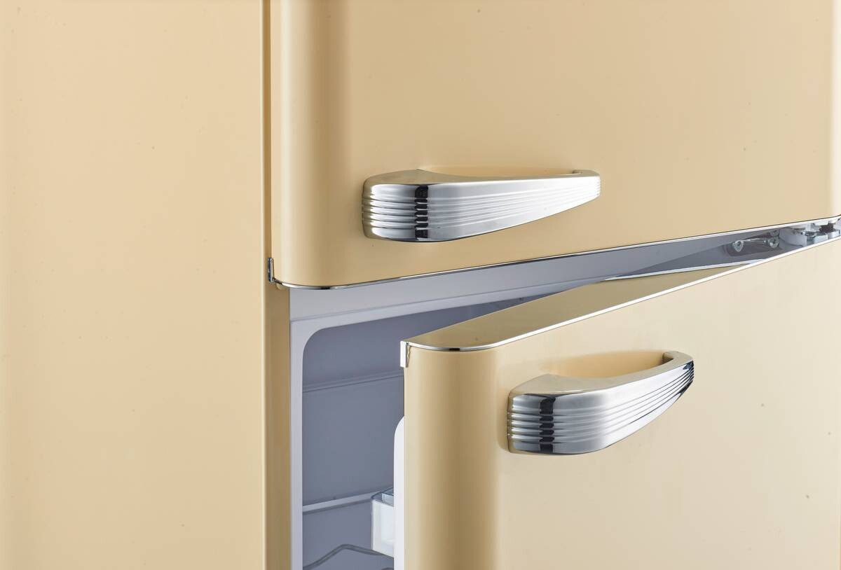 Wolkenstein Retro Kühl-/Gefrierkombination creme