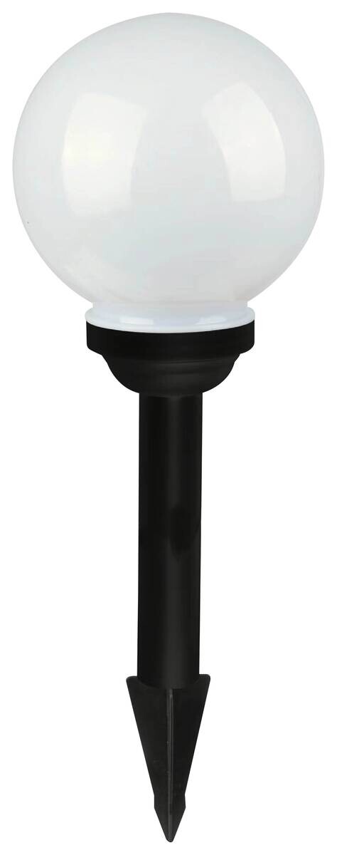 Solarleuchte weiß Kunststoff H/D: ca. 34x10 cm