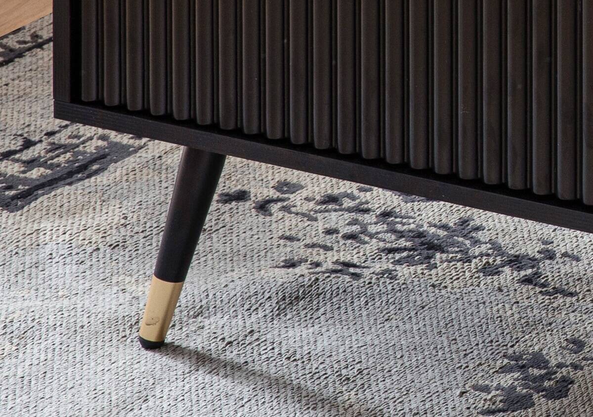 Wohnling Couchtisch schwarz B/H/T: ca. 110x43x60 cm