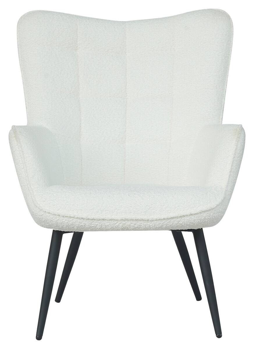 byLIVING Hocker UTA weiß Stoff B/H/T: ca. 72x97x80 cm