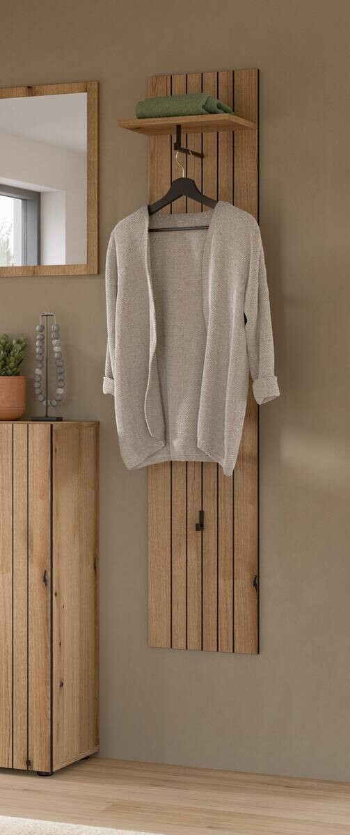 Garderobenpaneel STATION Evoke Oak Nachbildung B/H/T: ca. 31x160x27 cm