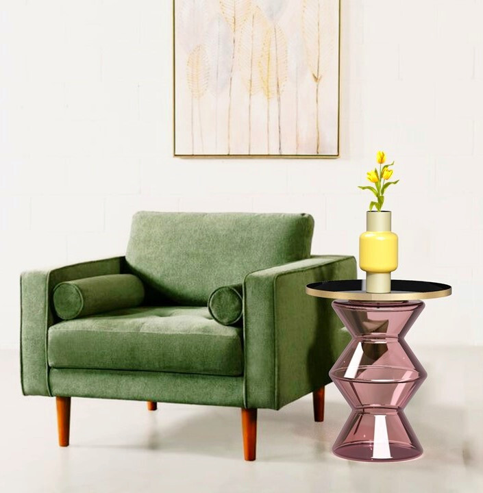 Beistelltisch Katris II messing Eisen H/D: ca. 53x50 cm Beistelltisch Katris II messing Eisen H/D: ca. 53x50 cm