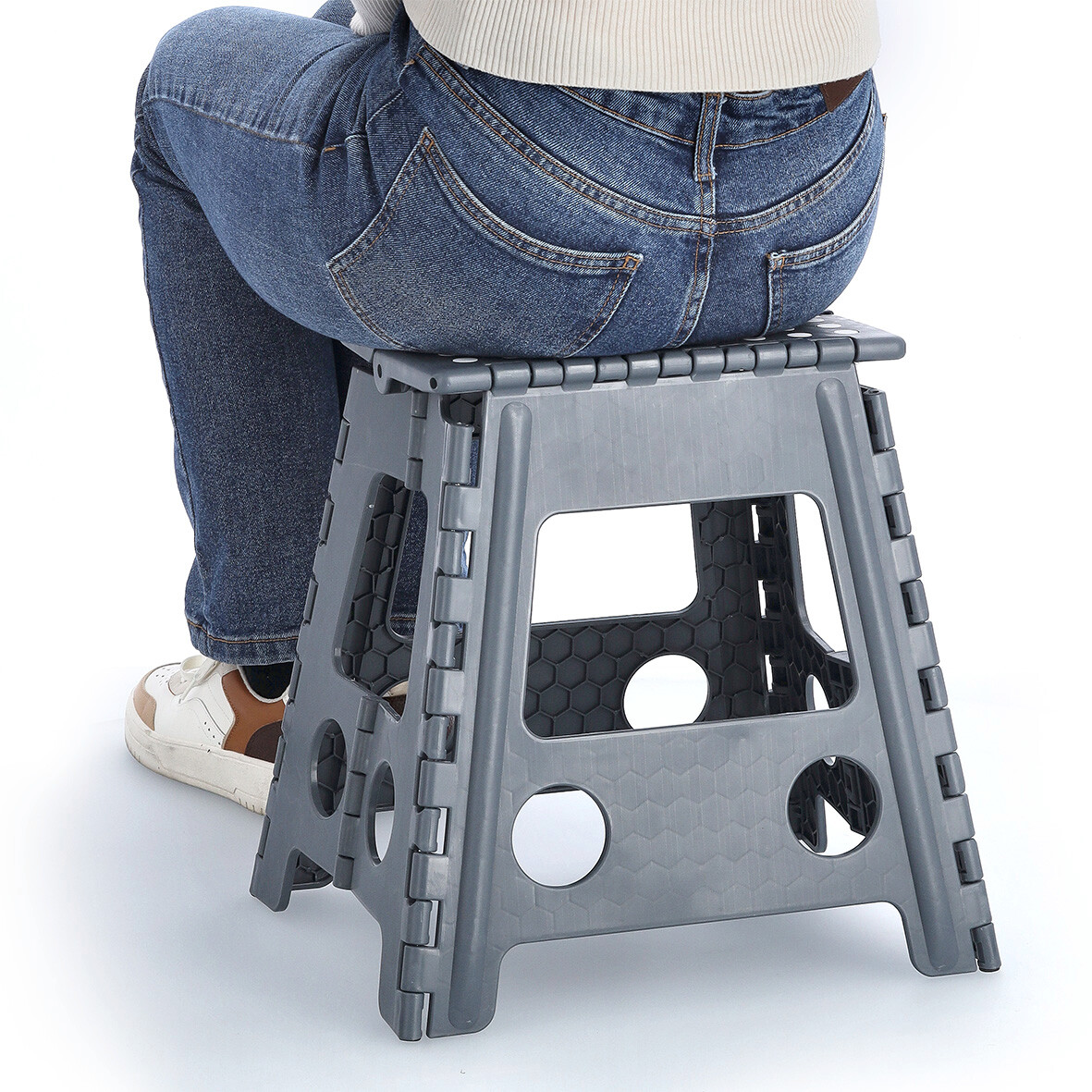 Zeller Klapphocker anthrazit B/H/L: ca. 31x39x38,5 cm Zeller Klapphocker anthrazit B/H/L: ca. 31x39x38,5 cm