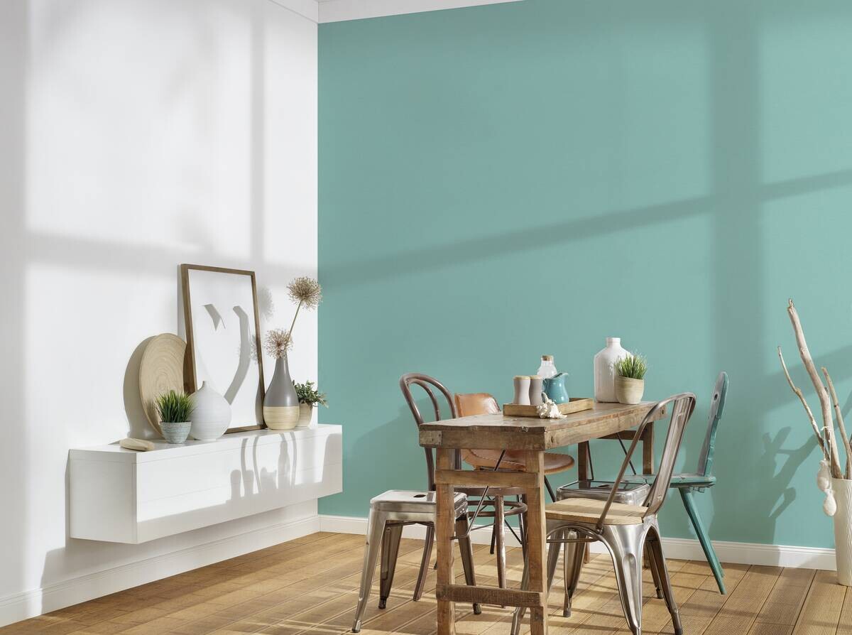 A.S.Creation Vliestapete türkis B/H/D: ca. 53x1005x8,8 cm