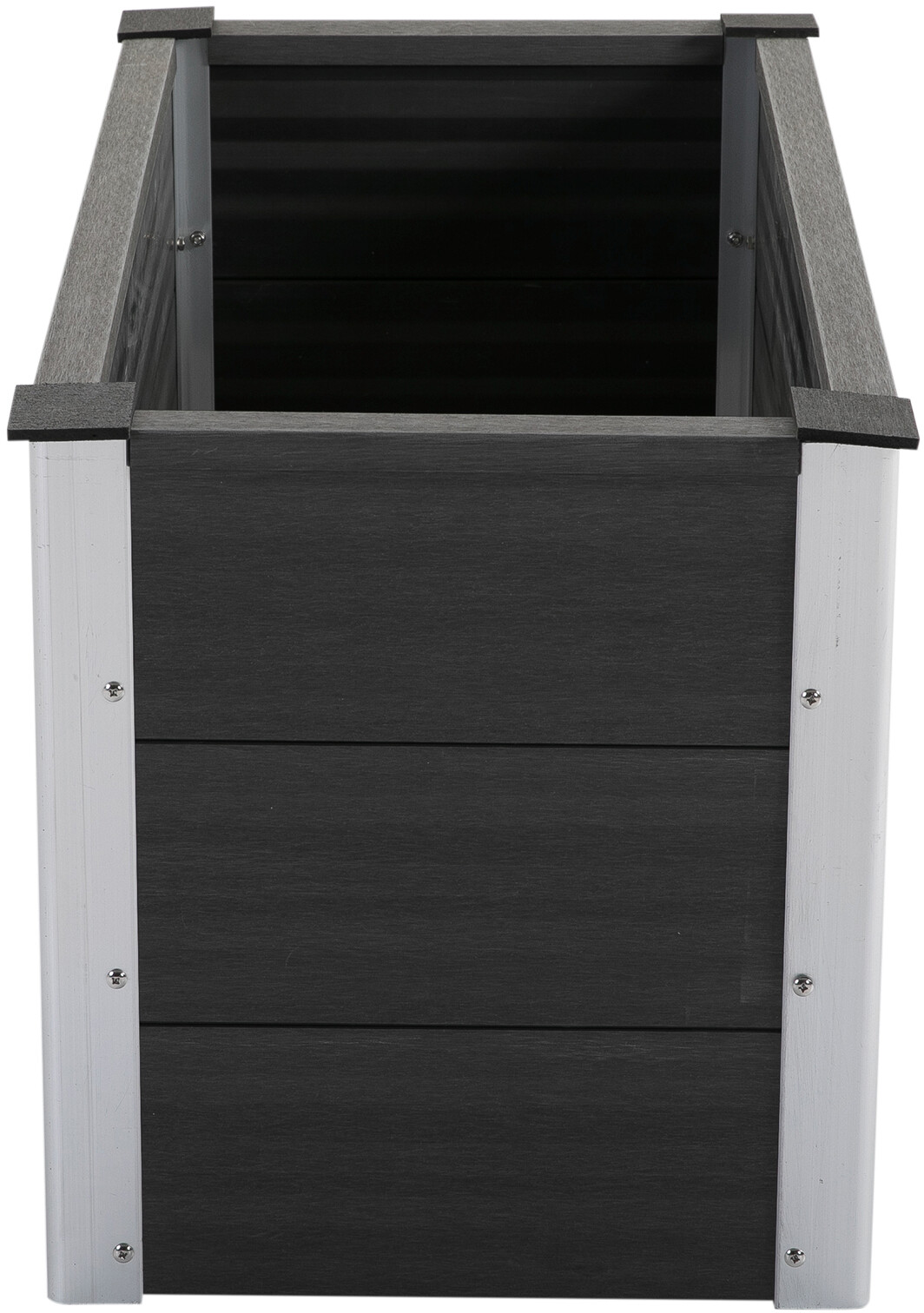 Outsunny Blumenkübel grau Kunststoff B/H/L: ca. 50x50x100 cm