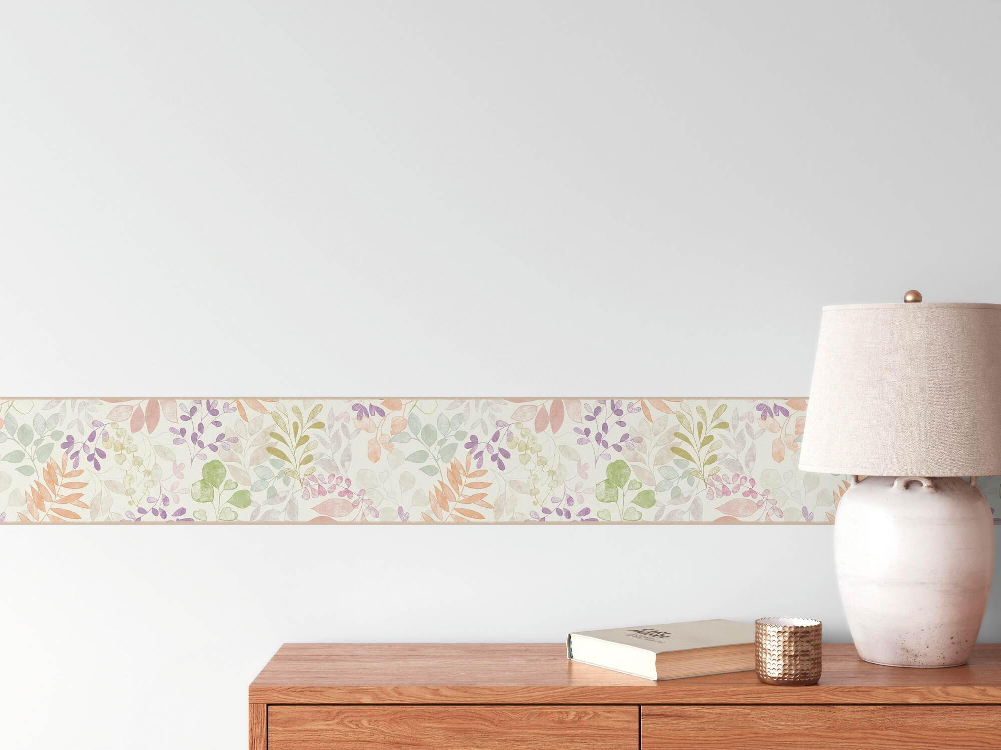 A.S.Creation Bordüre beige grau grün B/H/D: ca. 17x500x6,8 cm