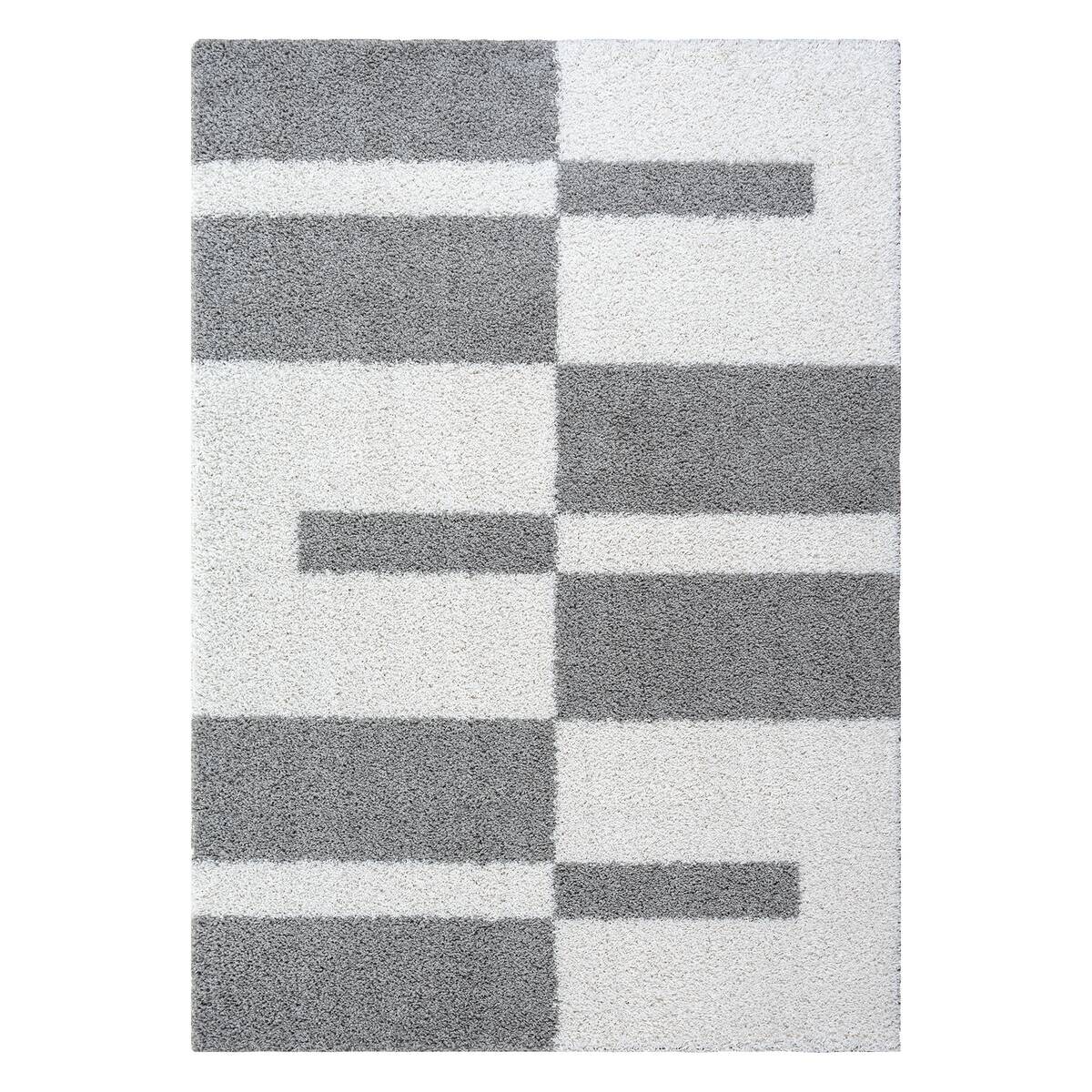 Sanat Hochflorteppich MILANO hellgrau B/L: ca. 80x200 cm