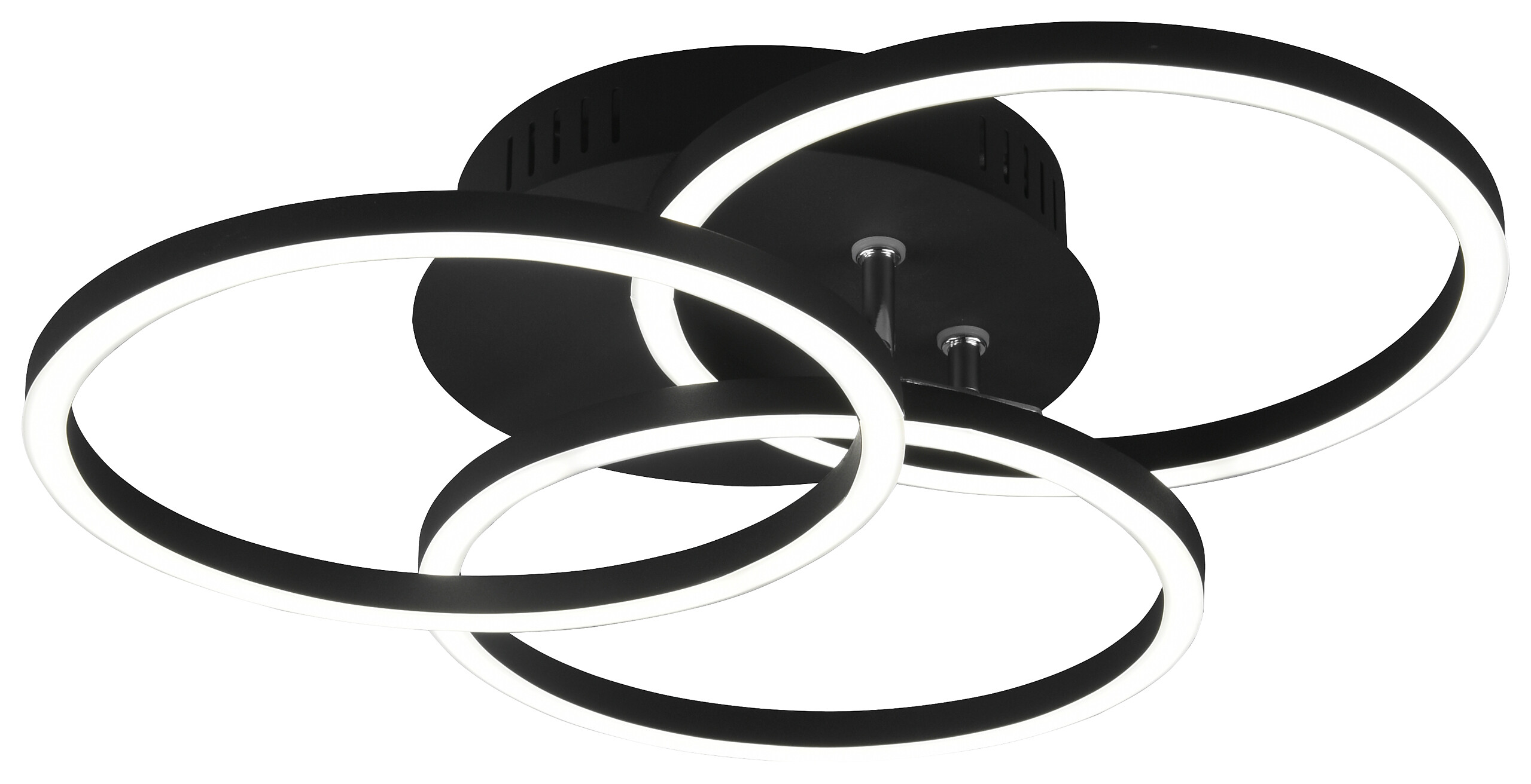 Reality Deckenleuchte Circle mattschwarz Metall B/L: ca. 9,5x43,5 cm 3 Brennstellen