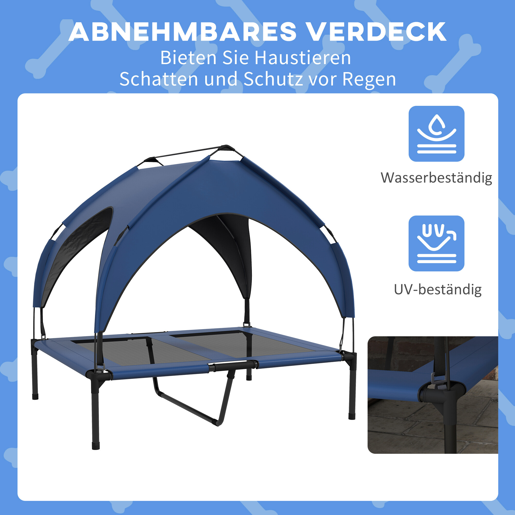 PawHut Erhöhtes Hundebett