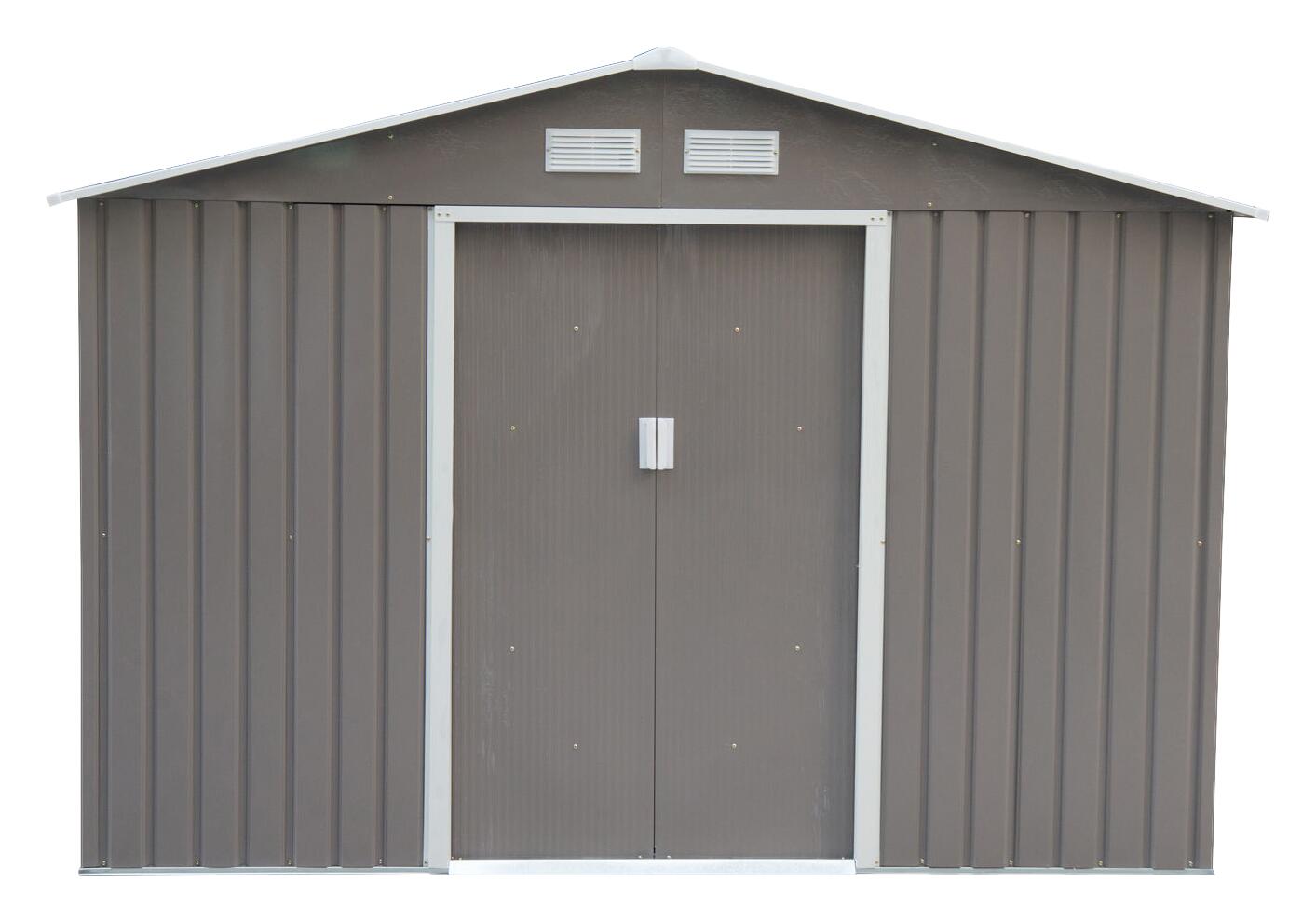 Outsunny Gartenhaus grau B/H/L: ca. 181x192x277 cm