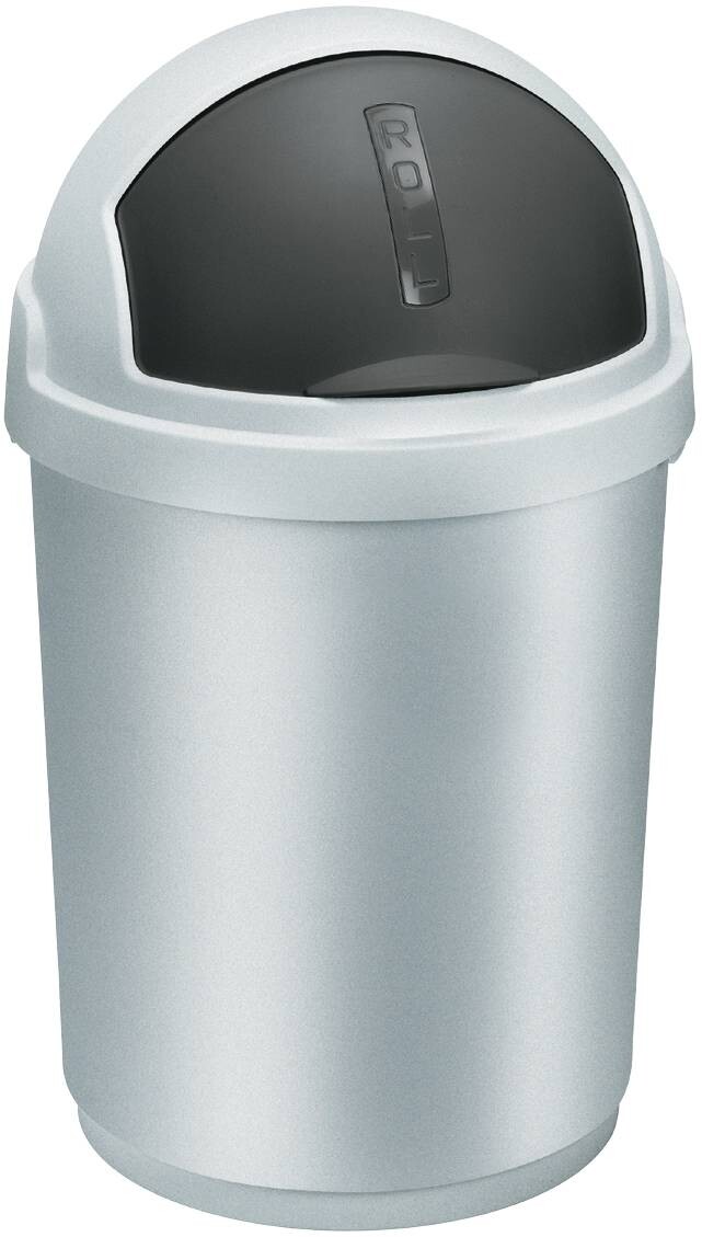 Curver Abfalleimer silber H/D: ca. 74x39 cm