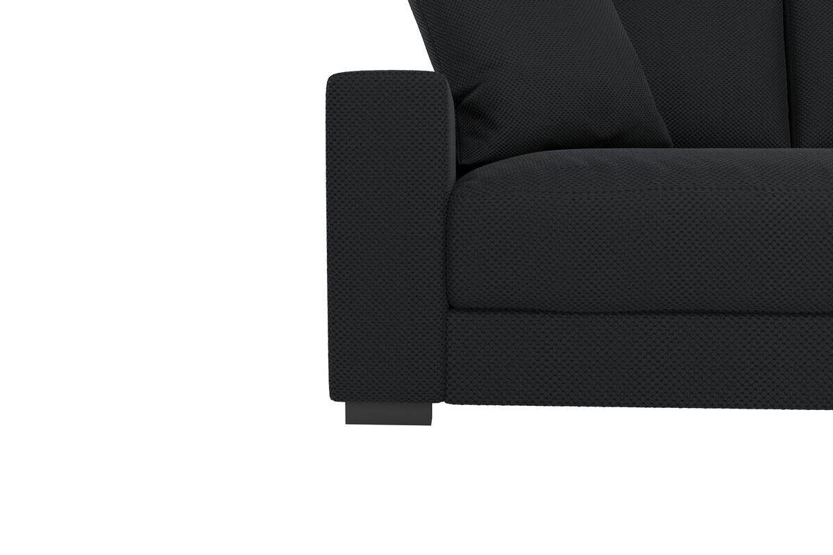 Ecksofa schwarz Microfaser B/H/T: ca. 300x83x190 cm Ecksofa schwarz Microfaser B/H/T: ca. 300x83x190 cm