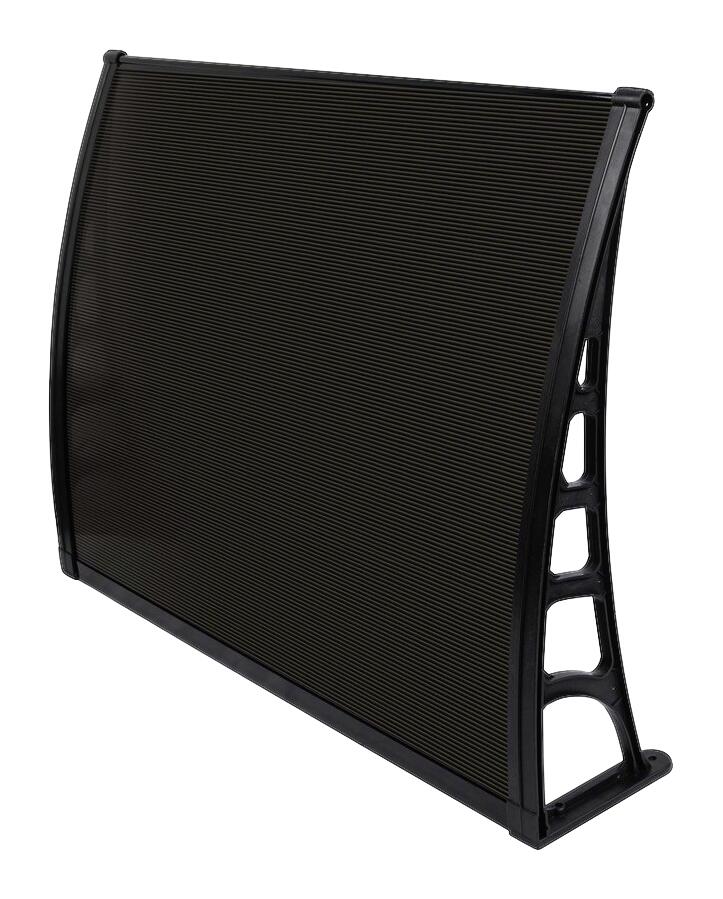 Brosplast Vordach Crocus schwarz B/H/L: ca. 120x23x80 cm
