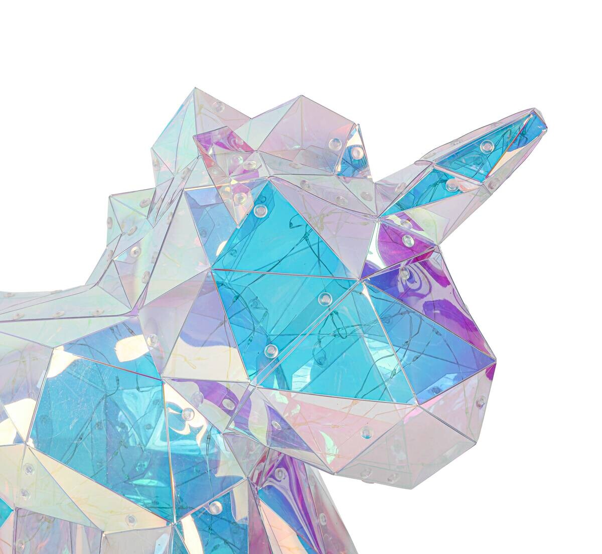 Nolo LED-Dekoleuchte Einhorn transparent Kunststoff