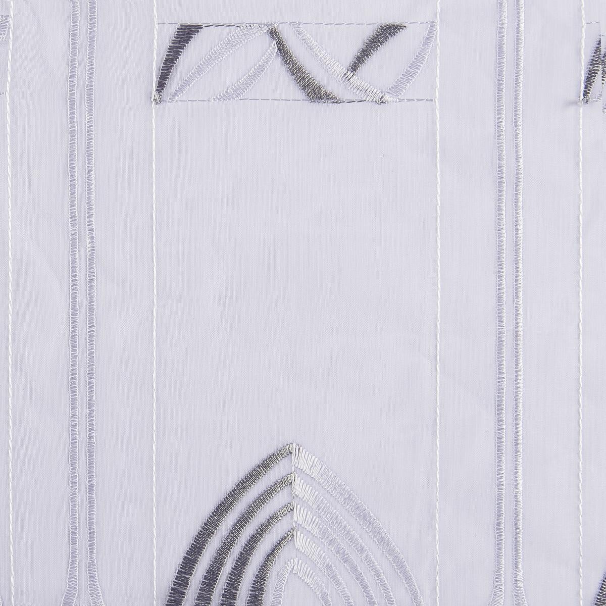 Scheibengardinen-Meterware Olga grau H: ca. 60 cm