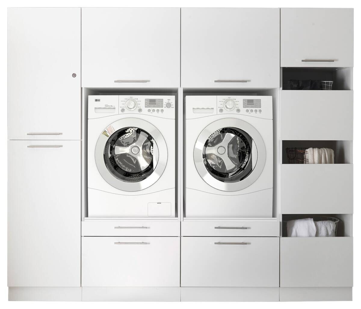 Respekta Hauswirtschaftsraum-Set Clara weiß matt B/H/T: ca. 234,8x200x67,6 cm