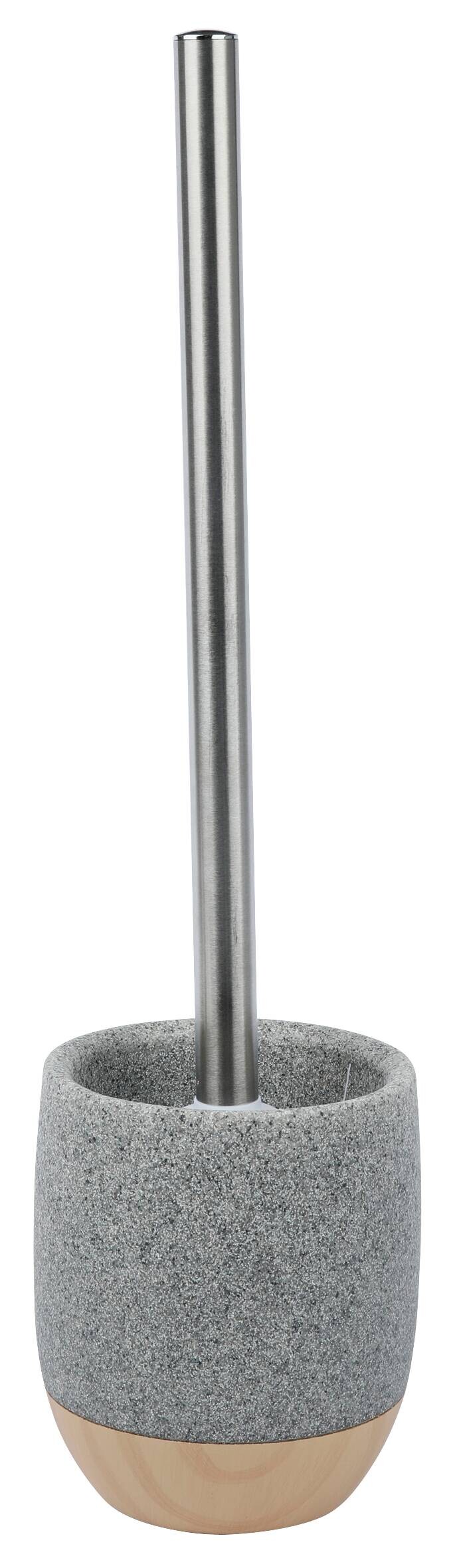 Axentia WC-Garnitur Axentia steingrau Kunststoff