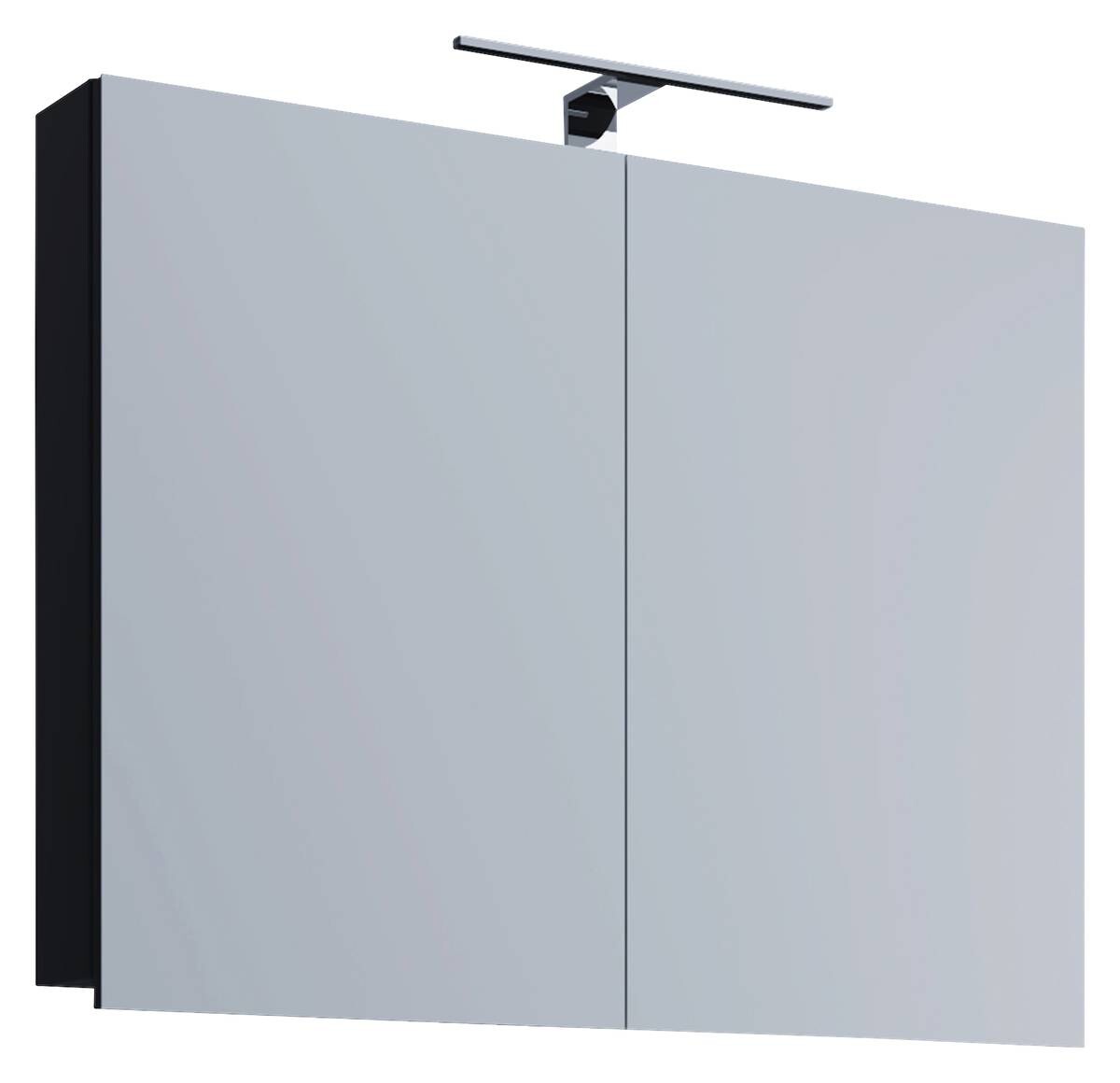 Spiegelschrank Badinos schwarz B/H/T: ca. 60x42x12 cm