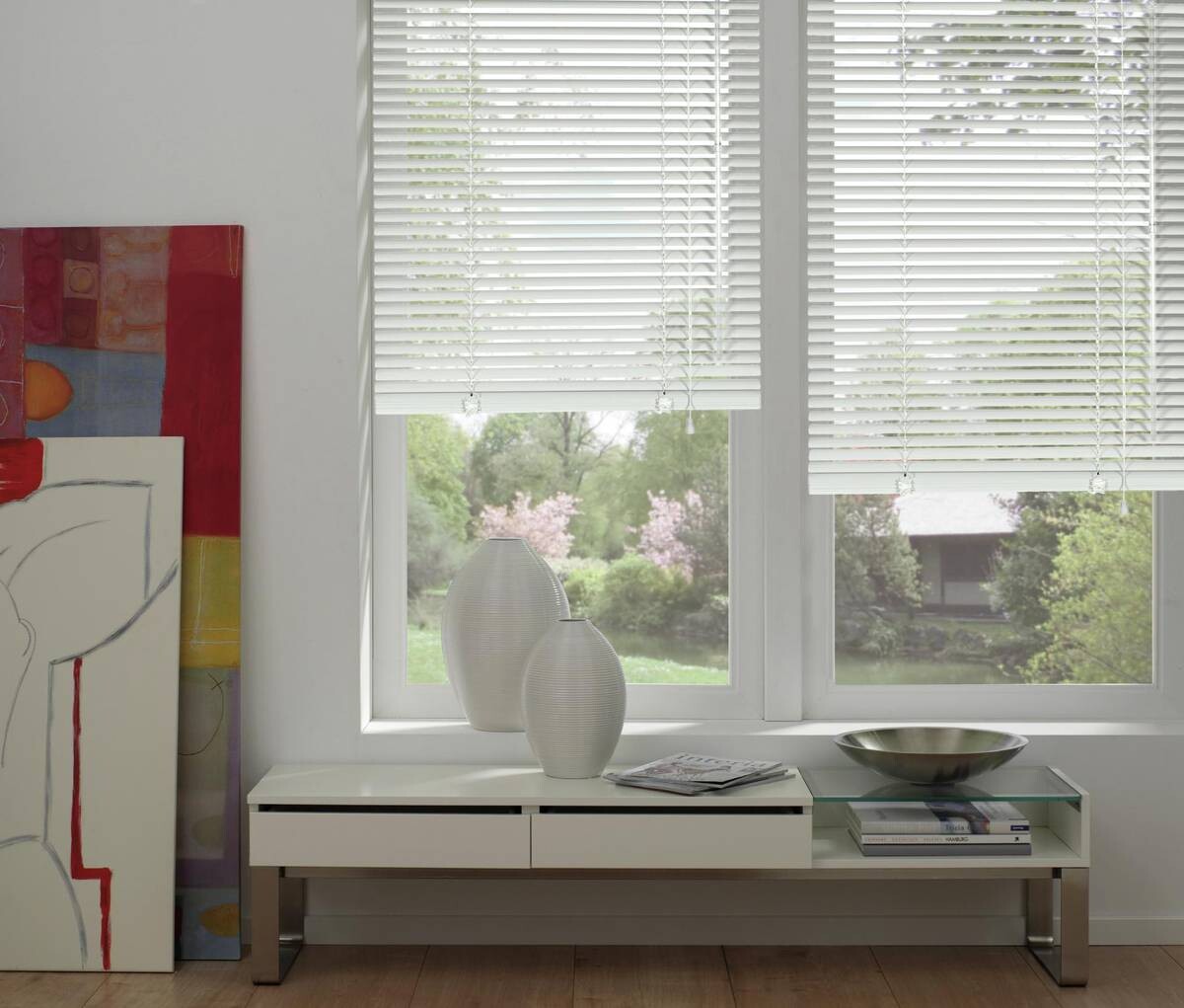 Alu-Jalousie weiß B/L: ca. 90x130 cm